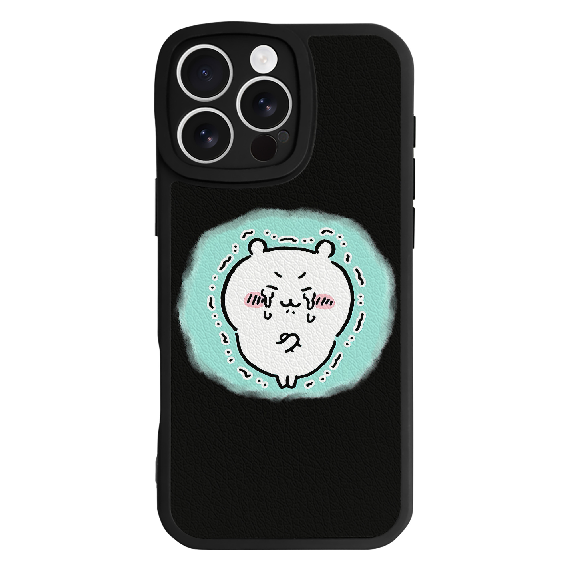（画像用） ちいかわ ちいかわ Chii-kawa chiikawa 【iPhone 16シリーズ対応】シリコンスマホケース（レザー調） 材質：シリコン
